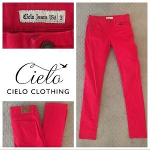 CIELO RED SKINNY JEANS